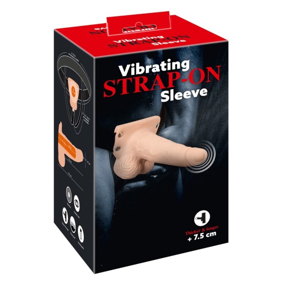 STRAP-ON VIBRANTE FALLO INDOSSABILE PER UOMO CON PROLUNGA