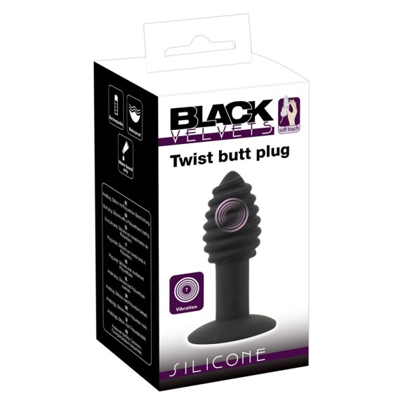 PLUG TAPPO ANALE VIBRANTE SEX TOY RICARICABILE TWIST BUTT PLUG