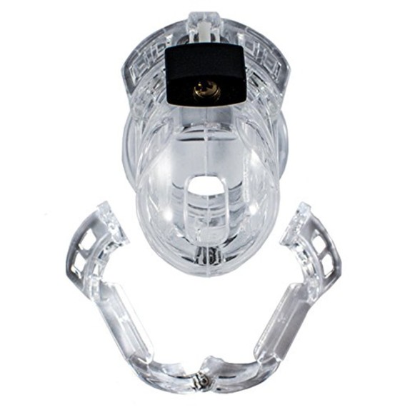 GABBIA DI CASTITA' PER UOMO IN POLICARBONATO SEX TOY THE VICE MINI V2