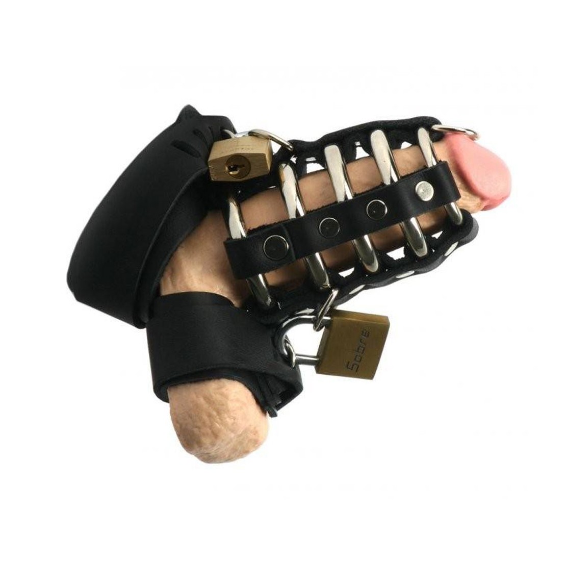 CINTURA DI CASTITÀ IN PELLE PER UOMO SEX TOY...
