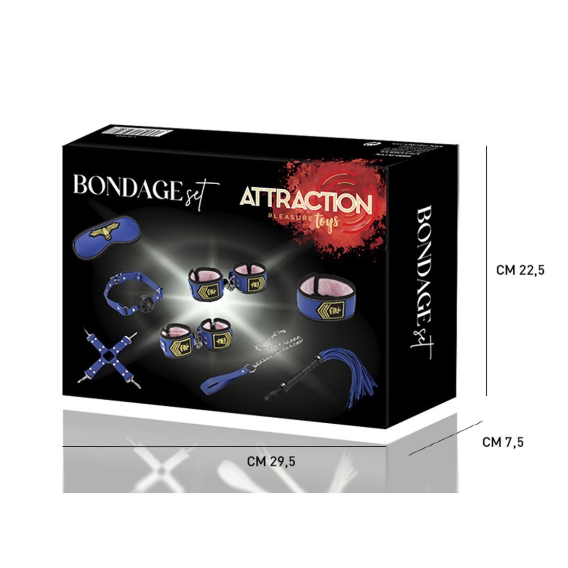 KIT SADOMASO SET 8 PEZZI PER GIOCHI SADOMASO...