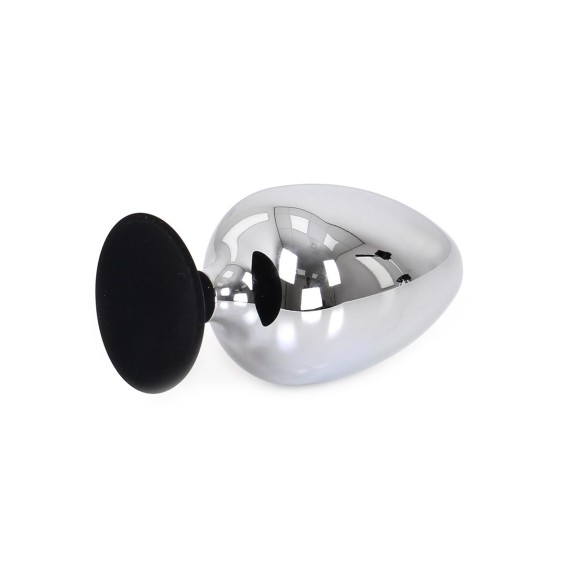 PLUG ANALE IN ACCIAIO CON VENTOSA IN SILICONE BIG-S SUCKER