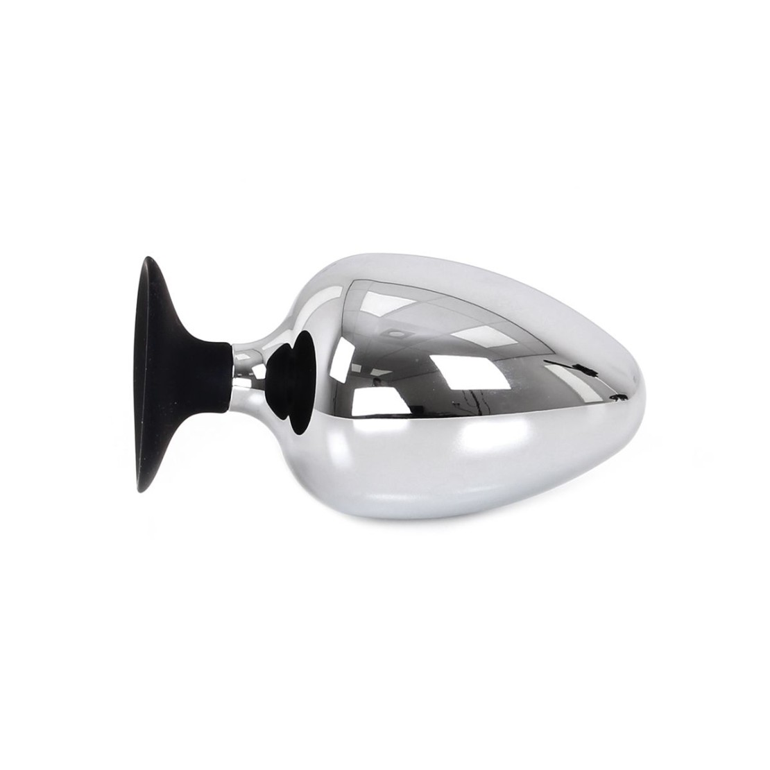 PLUG ANALE IN ACCIAIO CON VENTOSA IN SILICONE...