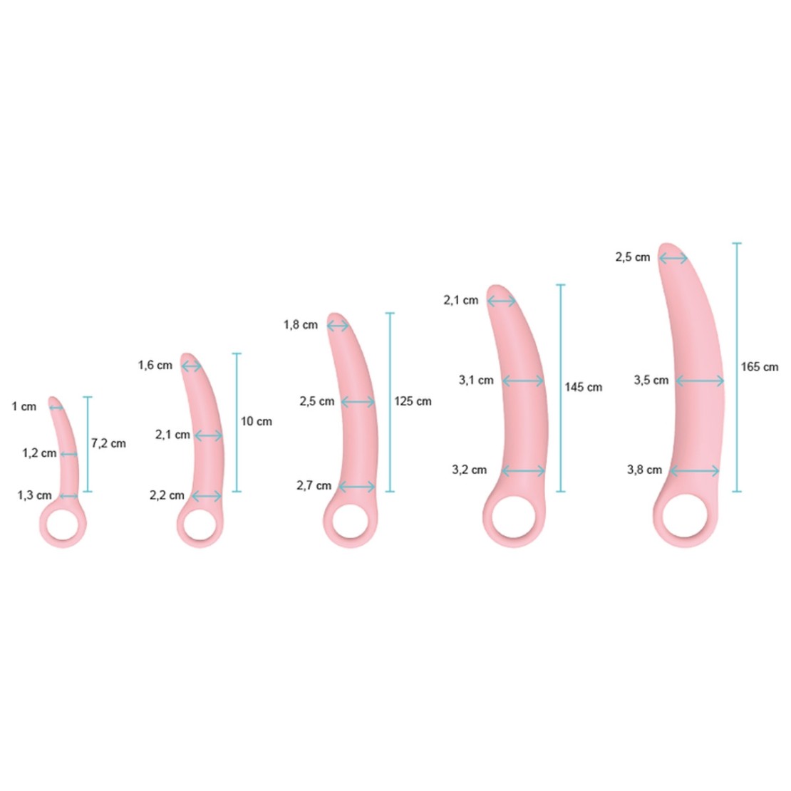 KIT CINQUE DILATATORI VAGINALI SEX TOY INTIMICHIC