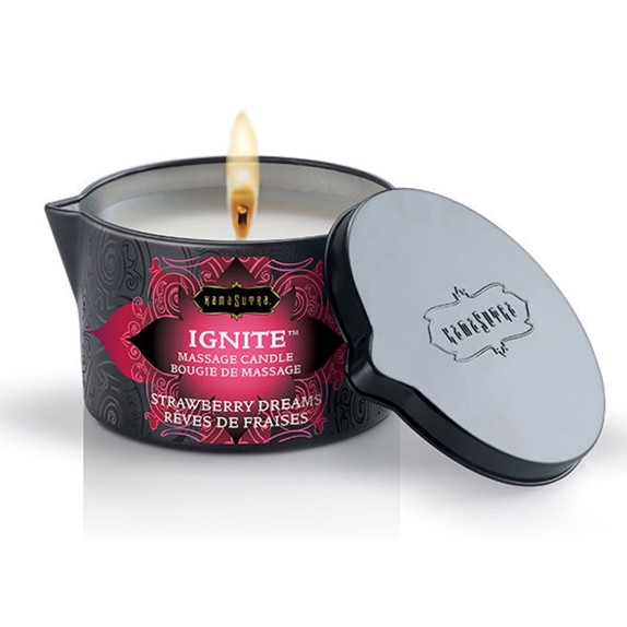 CANDELA PER MASSAGGI ALLA FRAGOLA KAMASUTRA STRAWBERRY DREAMS