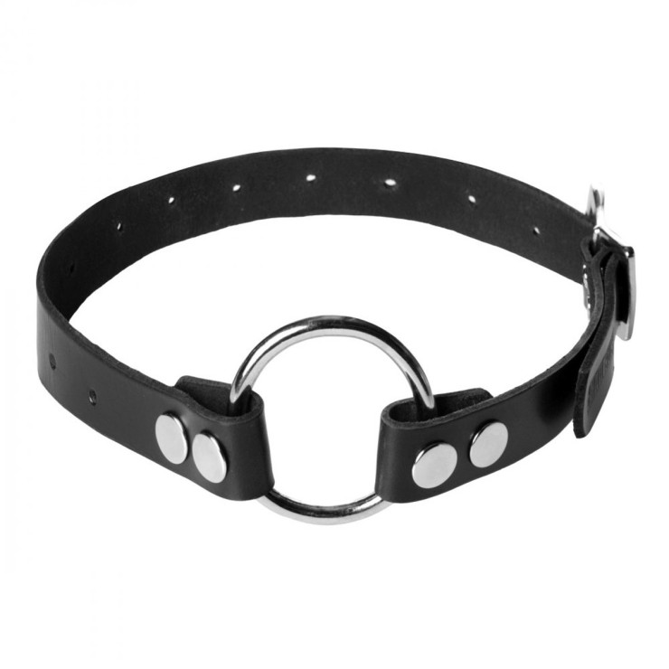 HARNESS IN PELLE PER DILDO CON ANELLO IN METALLO 2