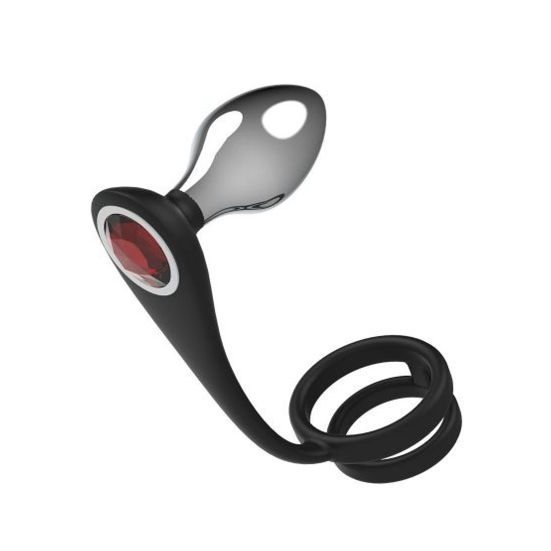 SET PLUG ANALI CON ANELLO FALLICO SEX TOY...