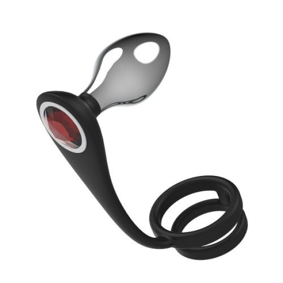 SET PLUG ANALI CON ANELLO FALLICO SEX TOY PLEASURE BULLY