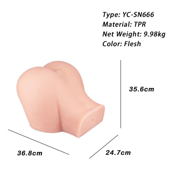 MASTURBATORE PER UOMO VAGINA E ANO REALISTICO LARGE FLESH DOUBLE HOLE