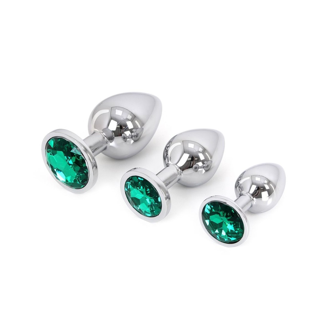 PLUG TAPPO ANALE CON GIOIELLO VERDE SMERALDO