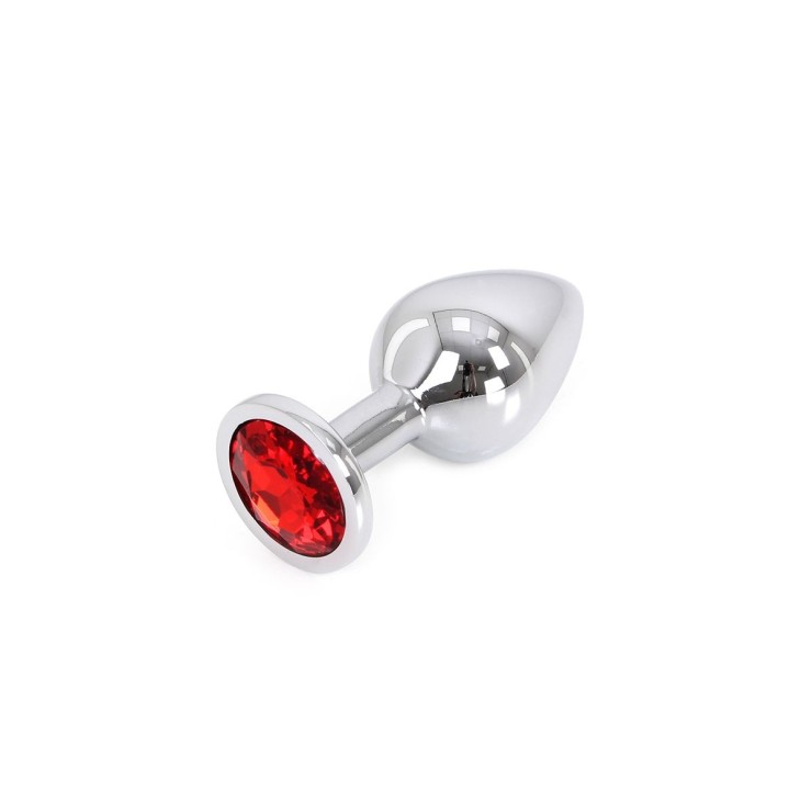 PLUG TAPPO ANALE IN METALLO CON GIOIELLO ROSSO KIOTOS 2