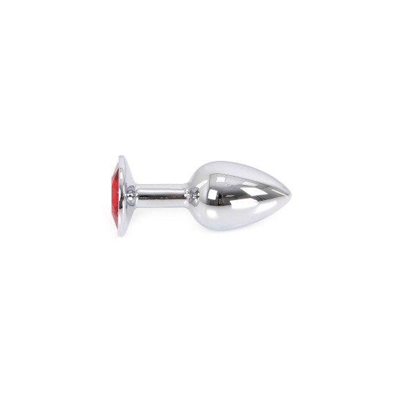 PLUG TAPPO ANALE IN METALLO CON GIOIELLO ROSSO KIOTOS