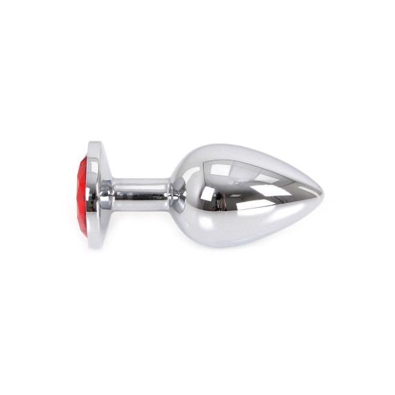 PLUG TAPPO ANALE IN METALLO CON GIOIELLO ROSSO KIOTOS