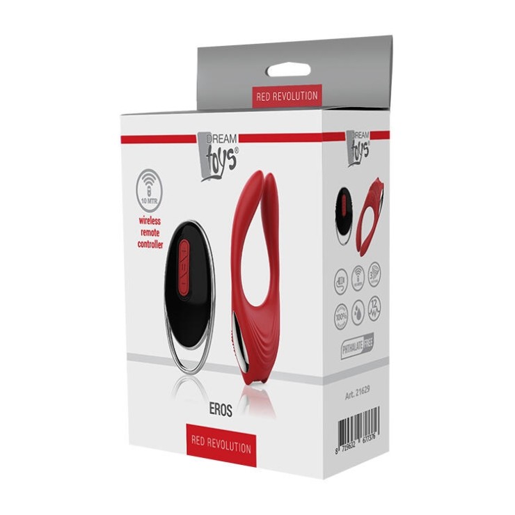 VIBRATORE MULTIUSO CON TELECOMANDO SEX TOY EROS
