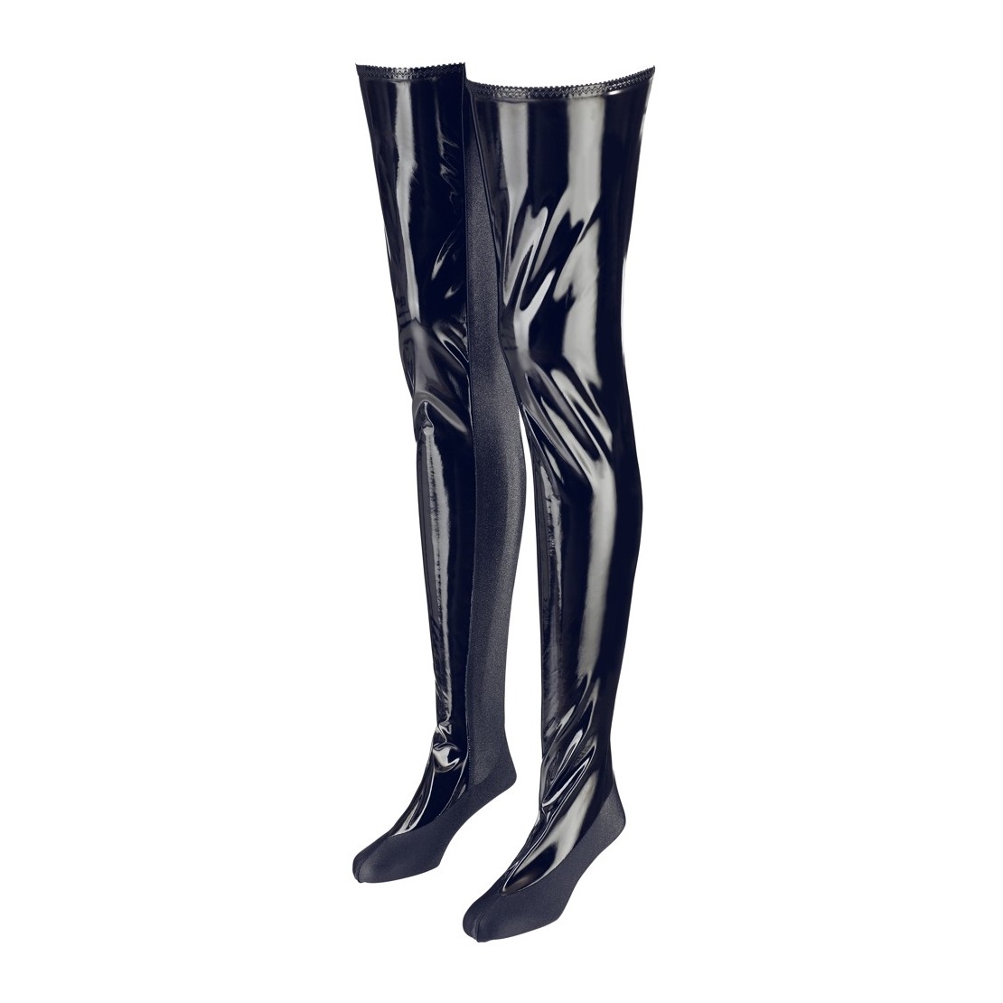 CALZE AUTOREGGENTI IN PVC VERNICE SEXY PER...