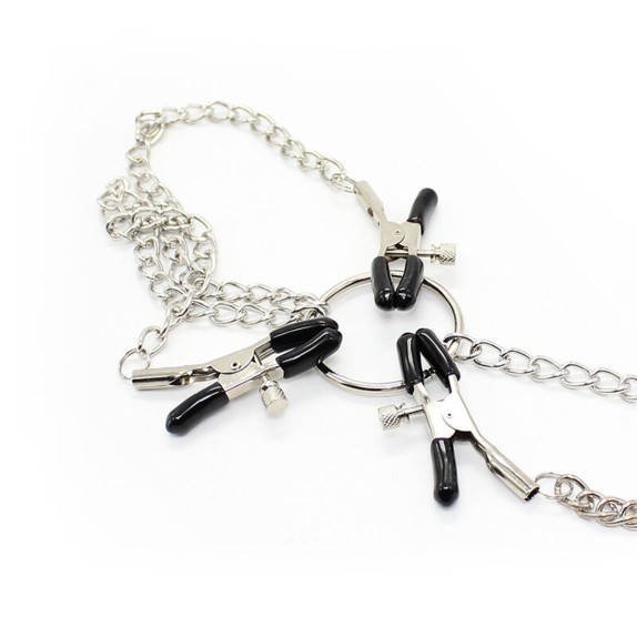 SET 3 PINZETTE PER CAPEZZOLI E CLITORIDE SEX TOY PER GIOCHI BDSM