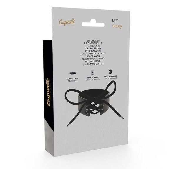 COLLARINO SEXY PER DONNA REGOLABILE CON LACCI COQUETTE