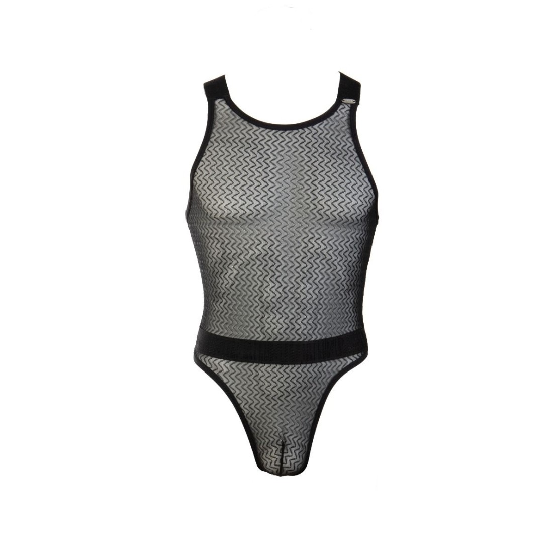 BODY SEXY PER UOMO IN TULLE CON DISEGNI...