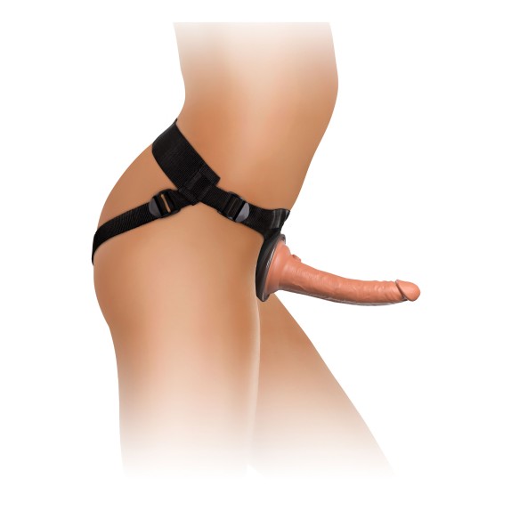 STRAP-ON PER DONNA ULTRA REALISTICO CM. 18 SEX TOY KING COCK ELITE
