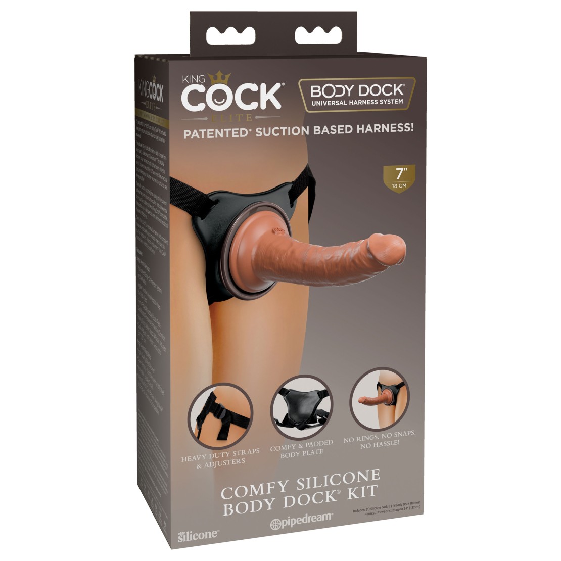 STRAP-ON PER DONNA ULTRA REALISTICO CM. 18 SEX...