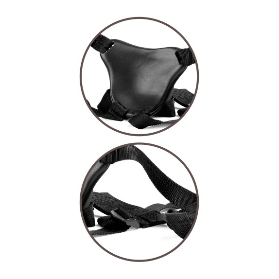 STRAP-ON VIBRANTE PER DONNA CM. 18 SEX TOY KING COCK ELITE