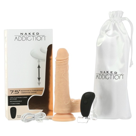 SEX TOY REALISTICO CON SPINTA E ROTAZIONE SEX TOY NAKED ADDICTION