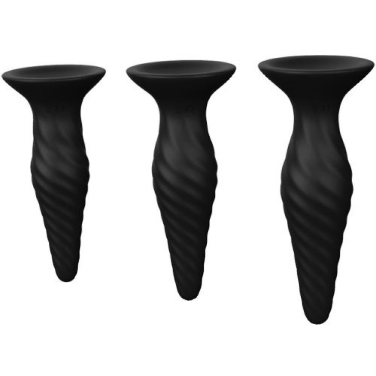 KIT PLUG ANALI VIBRANTI SEX TOY OLD MANNERS 2