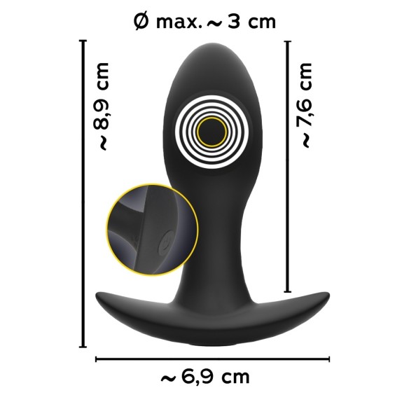 TAPPO ANALE VIBRANTE PICCOLO SEX TOY FINEST BUTT WEAR