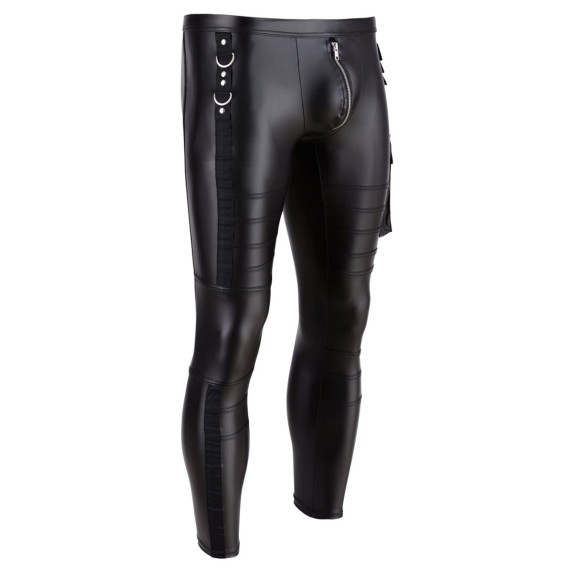 PANTALONI SEXY PER UOMO IN SPANDEX OPACO CON CERNIERA NEK