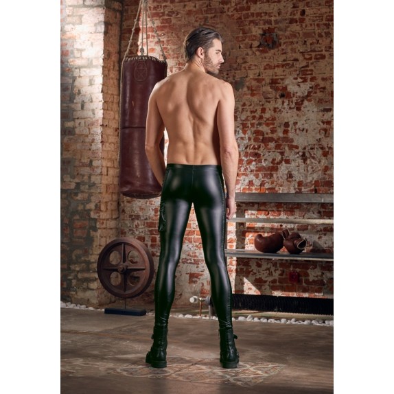 PANTALONI SEXY PER UOMO IN SPANDEX OPACO CON CERNIERA NEK