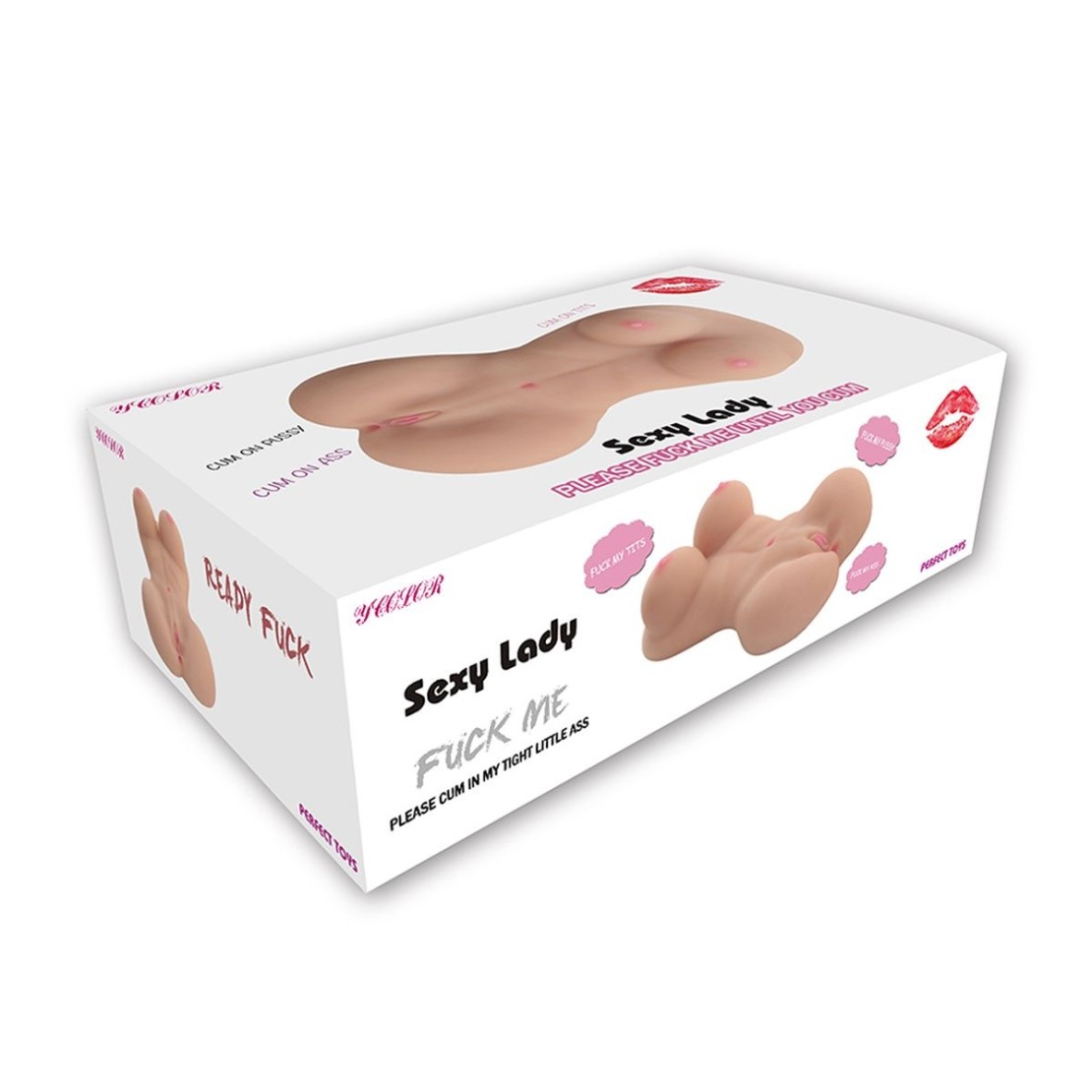 MEZZO BUSTO MASTURBATORE PER UOMO SEX TOY...