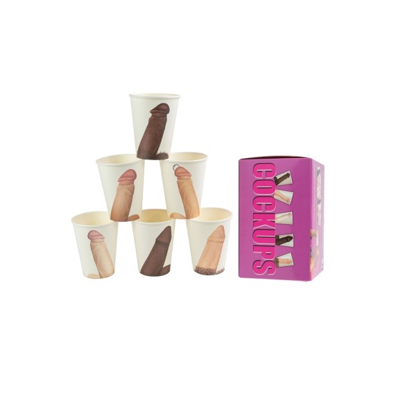 BICCHERE SEXY CON PENE REALSITICO COCKUPS GADGET SCHERZOSO