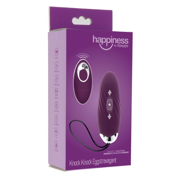 OVETTO VAGINALE VIBRANTE CON MOVIMENTO A SPINTA EGGSTRAVAGANT