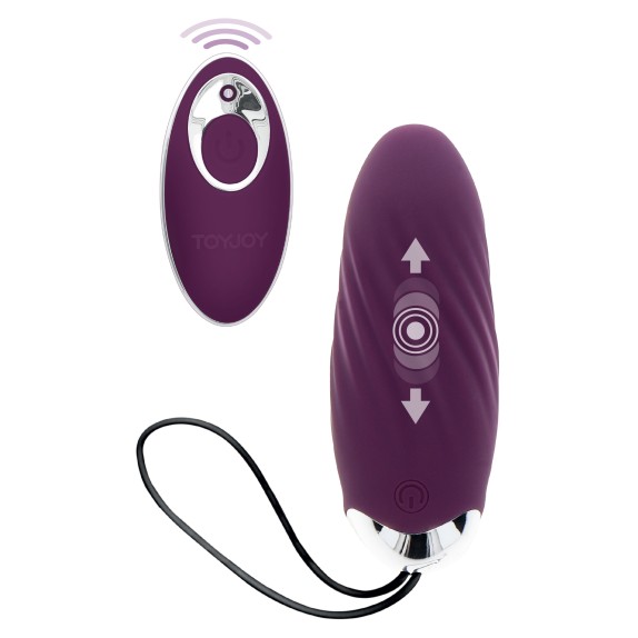 OVETTO VAGINALE VIBRANTE CON MOVIMENTO A SPINTA EGGSTRAVAGANT