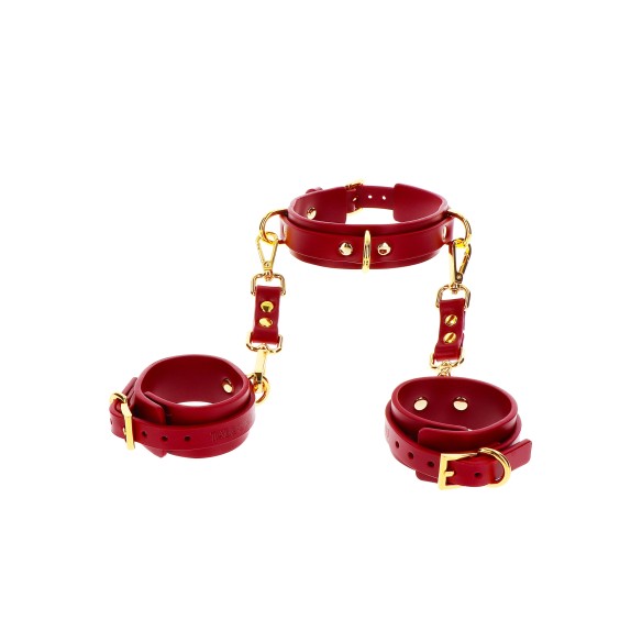 COSTRITTIVO SEXY MANETTE CON COLLARE TABOOM D-RING COLLAR