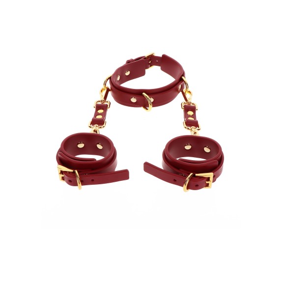 COSTRITTIVO SEXY MANETTE CON COLLARE TABOOM D-RING COLLAR