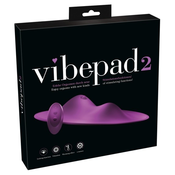 STIMOLATORE VIBRANTE SIT-ON CON LINGUETTA CON FUNZIONE SCALDANTE VIBEPAD 2