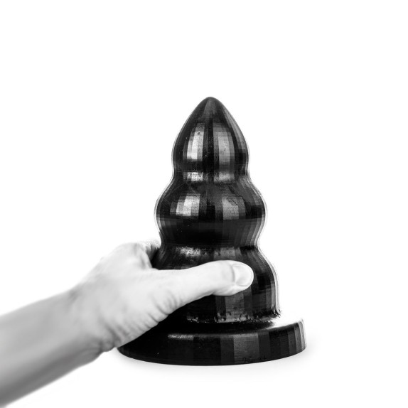 TAPPO ANALE DI GRANDI DIMENSIONI TRIPLE PLEASURE ALL BLACK