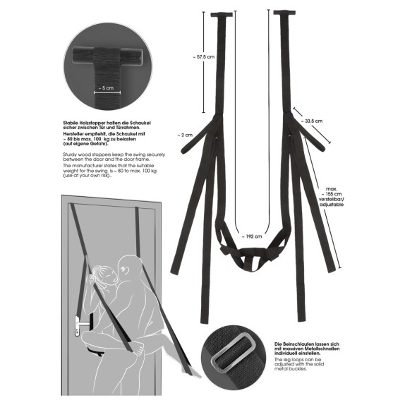 ALTALENA DELL'AMORE SEXY PER PORTA REGOLABILE DOOR SWING