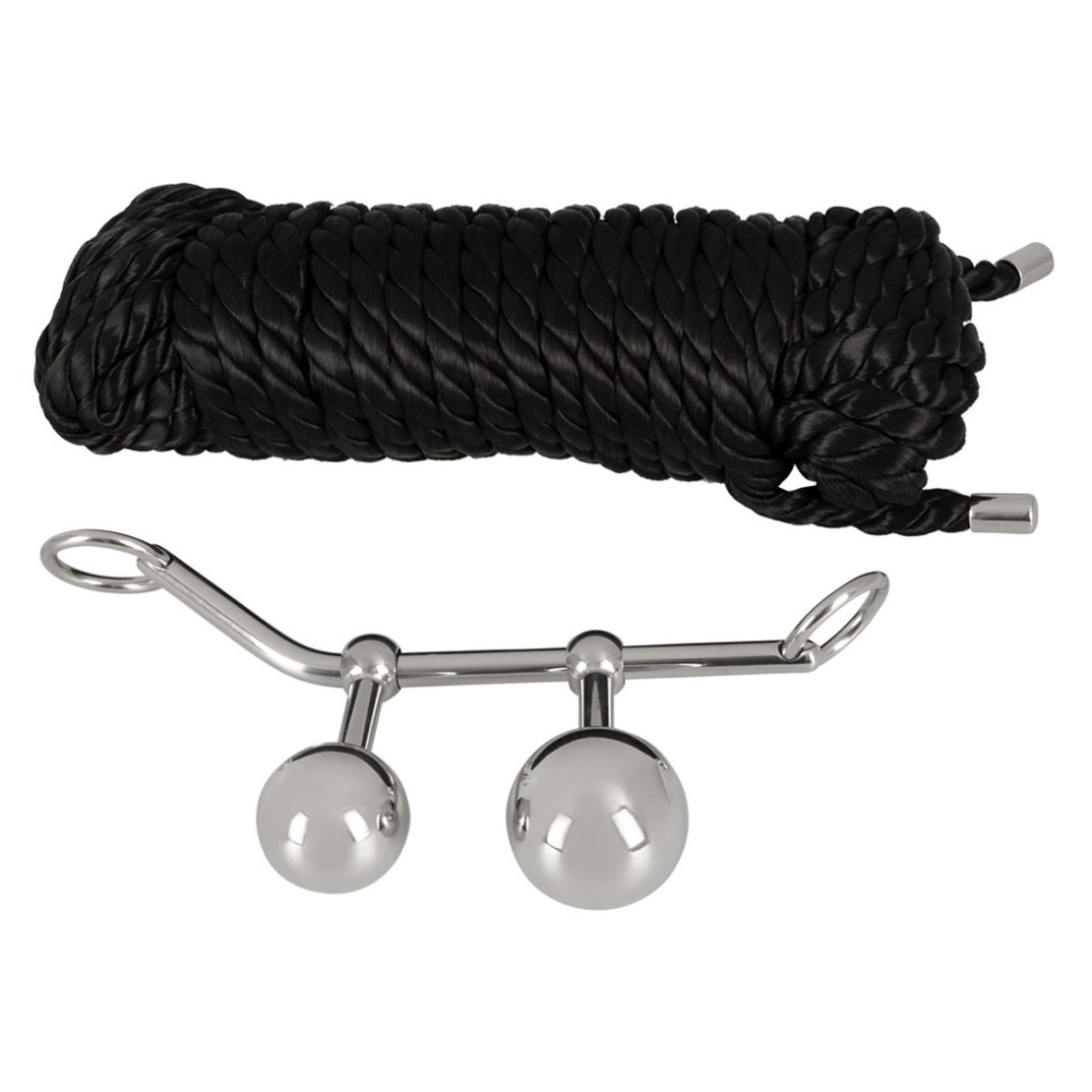 SET PER GIOCHI SADOMASO CON 2 PLUG E CORDA 10 m...