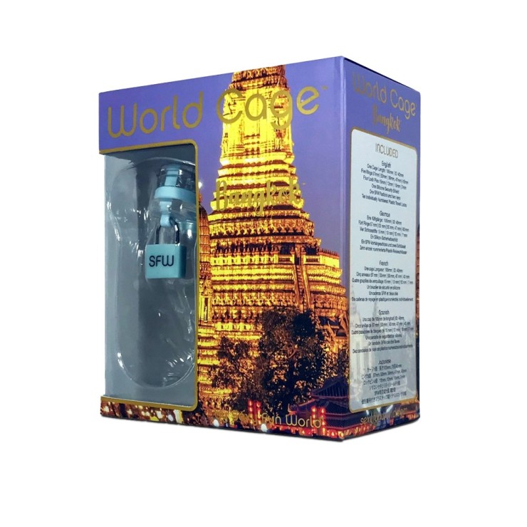 CINTURA DI CASTITA' PER UOMO CON LUCCHETTO WORLD CAGE -... 2
