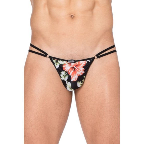 COSTUME DA BAGNO STRING SEXY PER UOMO CON STAMPA FLOREALE LOOK ME