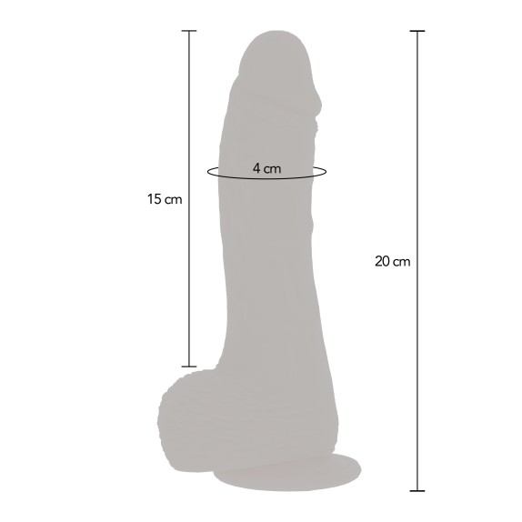 DILDO REALISTICO VIBRANTE CON MOVIMENTO A SPINTA E ROTAZIONE GET REAL