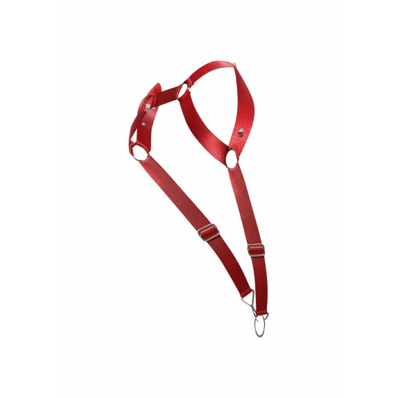 HARNESS SEXY UOMO CON ANELLO PER IL PENE VARI COLORI STRAIGHT BACK HARNESS