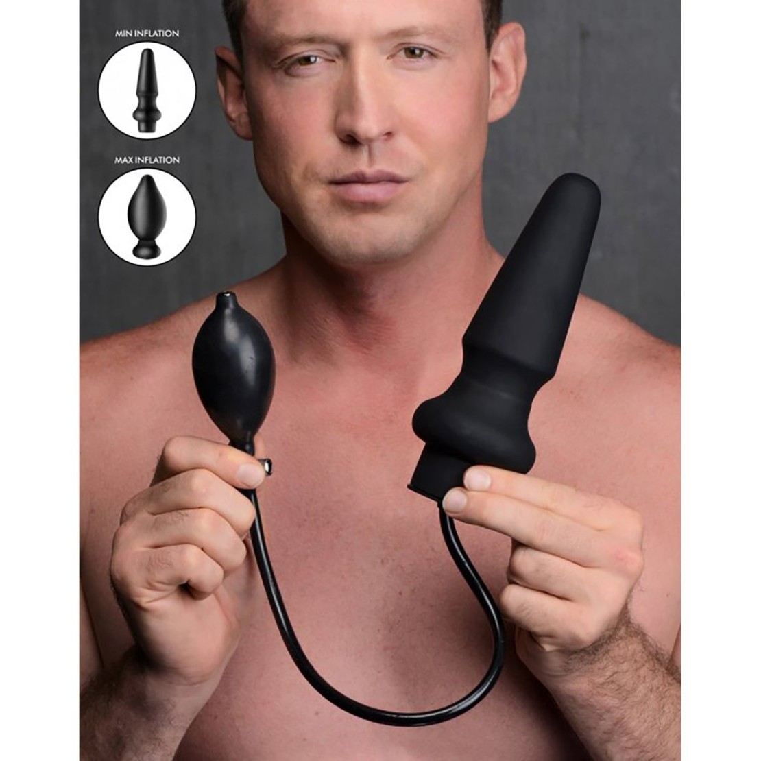 TAPPO ANALE GONFIABILE IN SILICONE PREMIUM SEX...