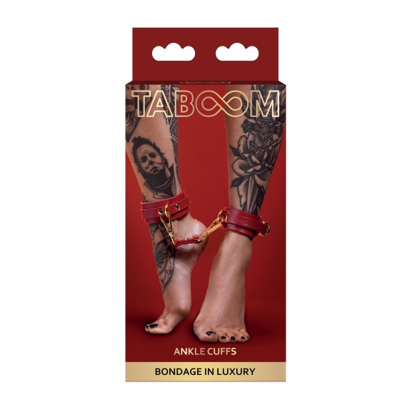 CAVIGLIERE SEXY IN PELLE VEGANA REGOLABILI ANKLE CUFFS TABOOM
