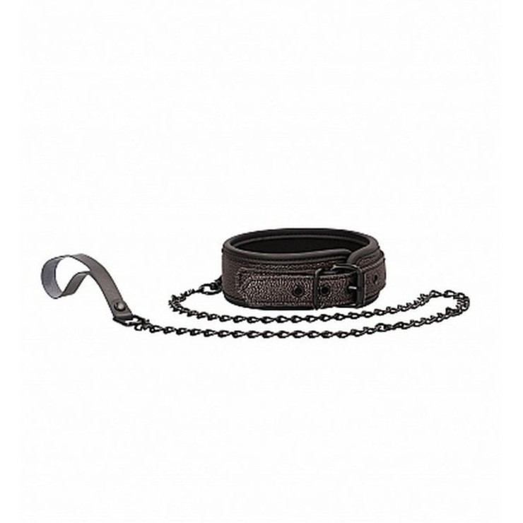 COLLARE CON GUINZAGLIO IN PELLE E NEOPRENE ELEGANT COLLAR... 2