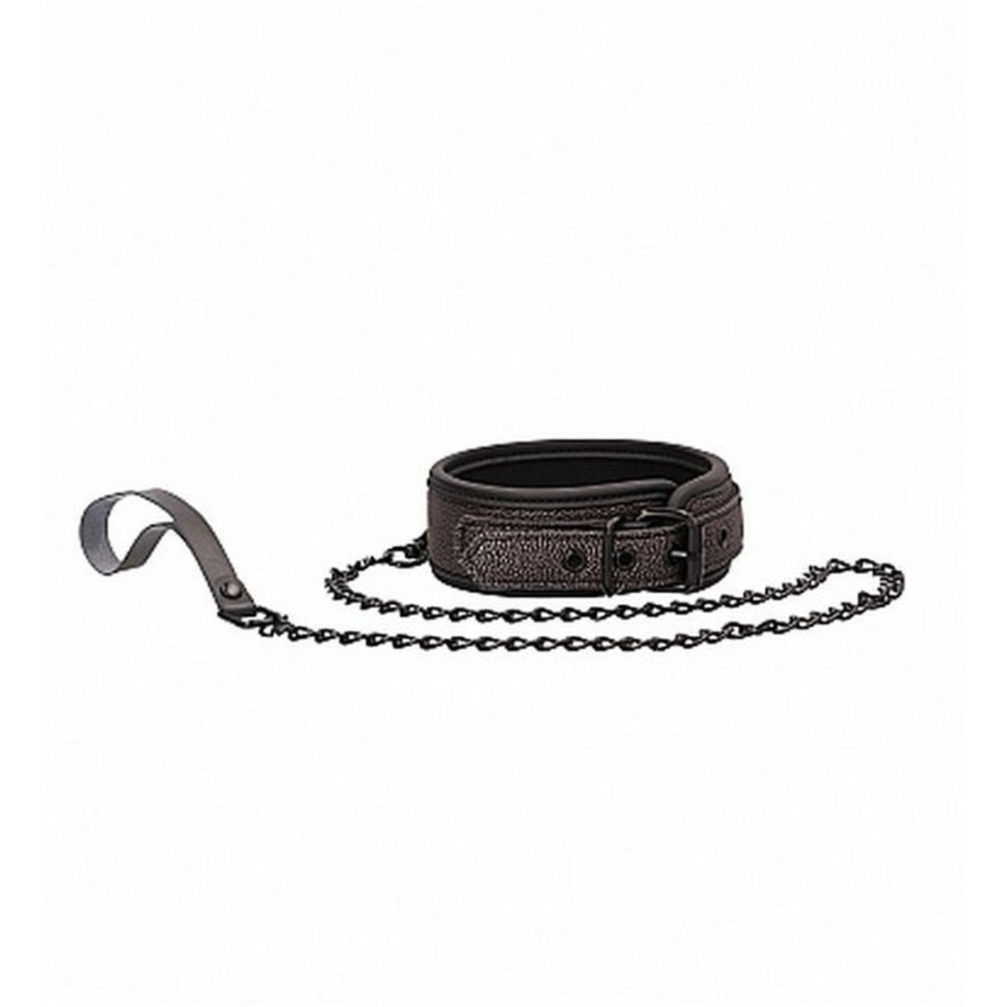 COLLARE CON GUINZAGLIO IN PELLE E NEOPRENE...