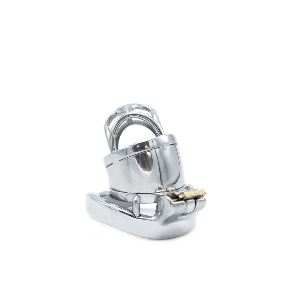 CINTURA DI CASTITA' PICCOLA IN ACCIAIO SHORT CHASTITY DEVICE
