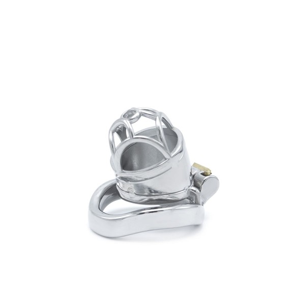 CINTURA DI CASTITA' PICCOLA IN ACCIAIO SHORT CHASTITY DEVICE
